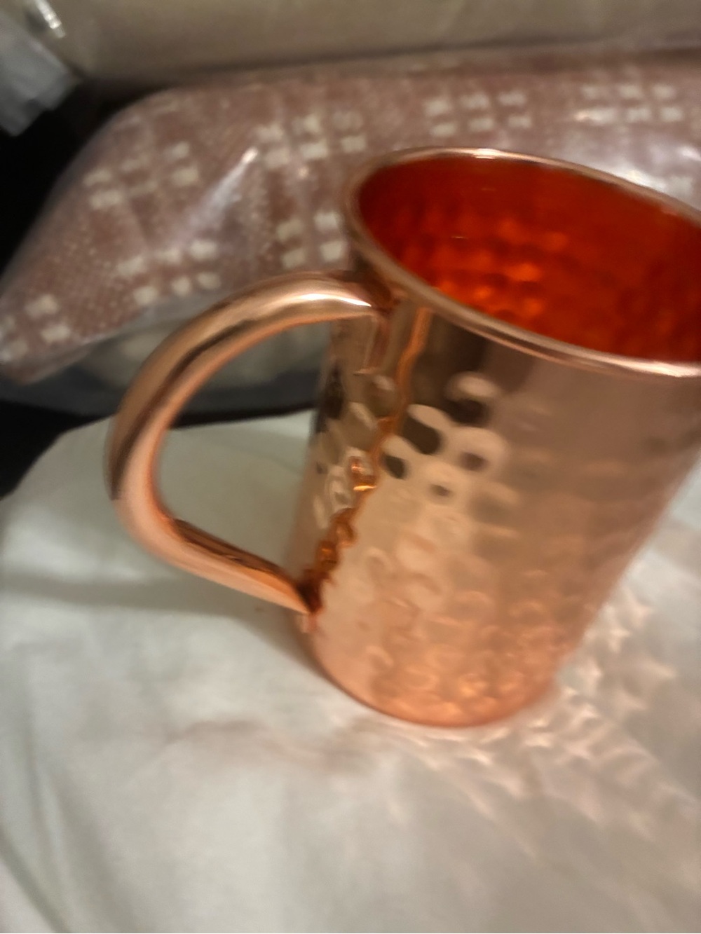 Single Copper Hammered Moscow Mule Mug - Home Dining